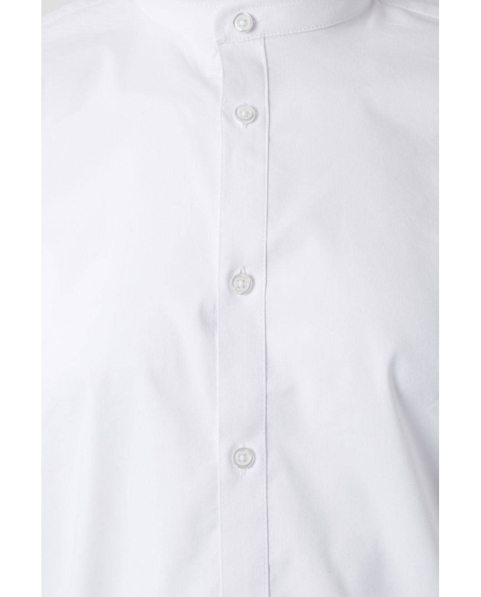 Camisa cuello tirilla stretch manga larga hombre VELILLA