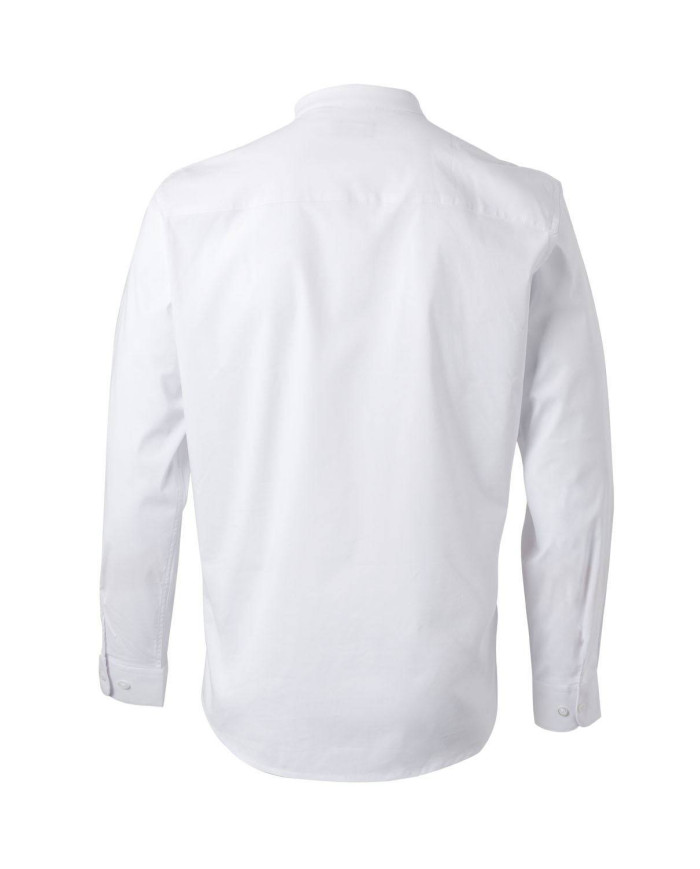 Camisa cuello tirilla stretch manga larga hombre VELILLA
