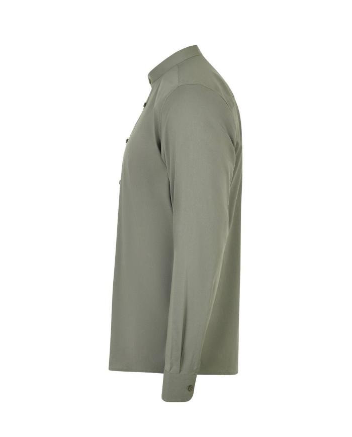 Camisa cuello tirilla stretch manga larga hombre VELILLA