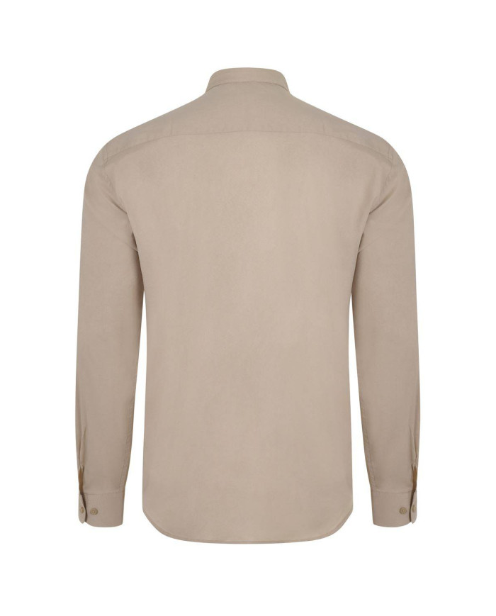 Camisa cuello tirilla stretch manga larga hombre VELILLA