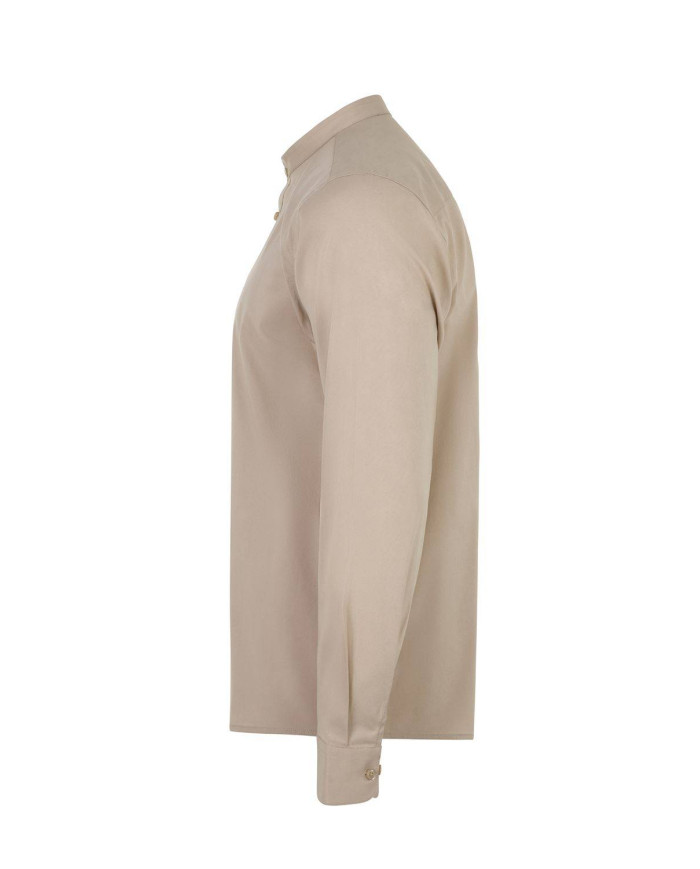 Camisa cuello tirilla stretch manga larga hombre VELILLA