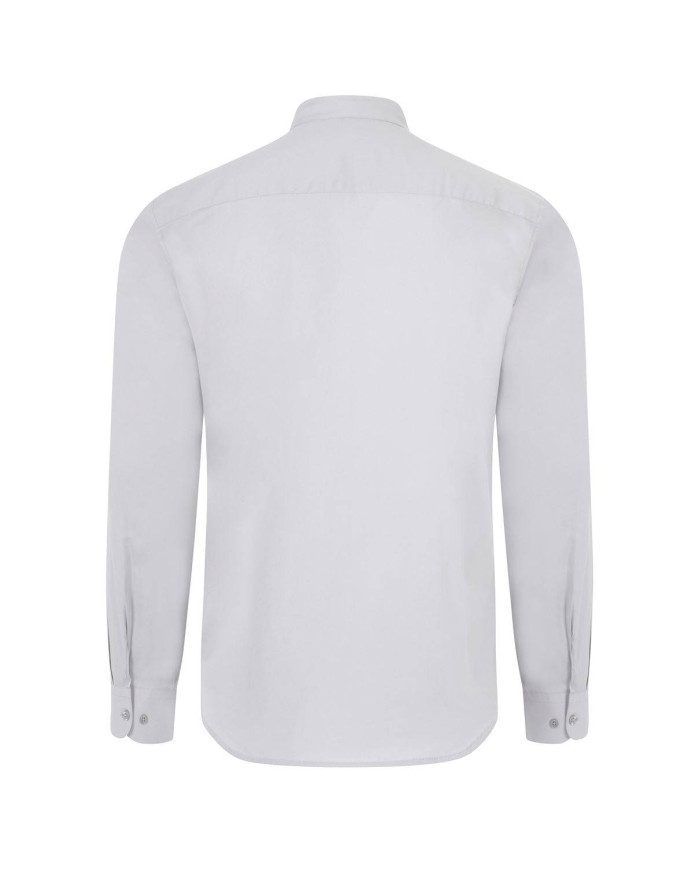 Camisa cuello tirilla stretch manga larga hombre VELILLA