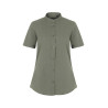 Camisa cuello tirilla stretch manga corta mujer VELILLA