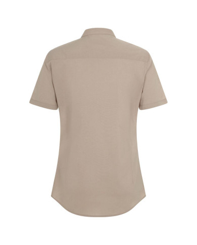 Camisa cuello tirilla stretch manga corta mujer VELILLA