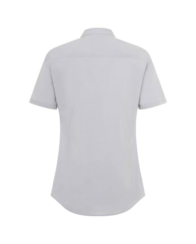 Camisa cuello tirilla stretch manga corta mujer VELILLA