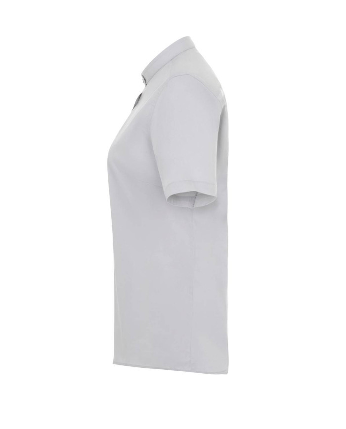 Camisa cuello tirilla stretch manga corta mujer VELILLA