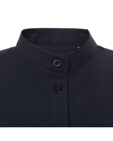 Camisa cuello tirilla stretch manga corta mujer VELILLA