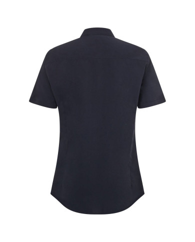 Camisa cuello tirilla stretch manga corta mujer VELILLA
