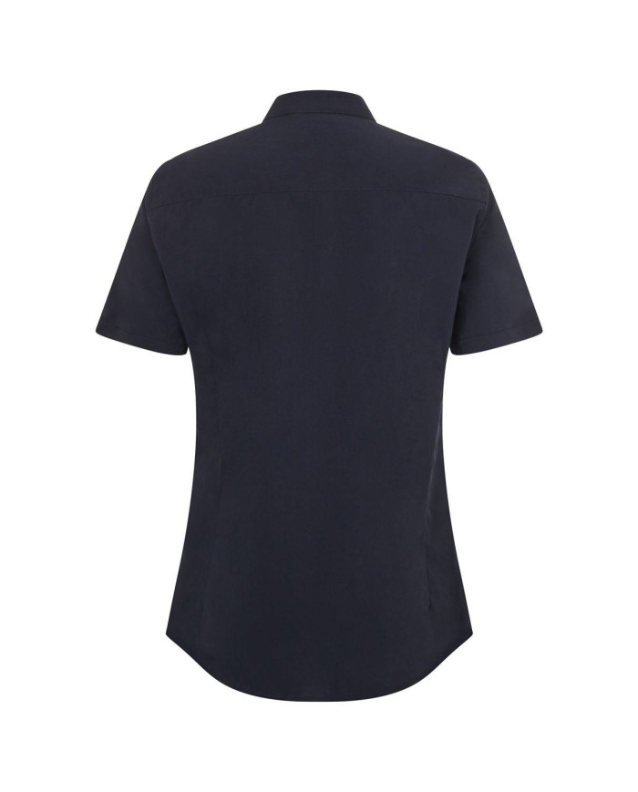 Camisa cuello tirilla stretch manga corta mujer VELILLA
