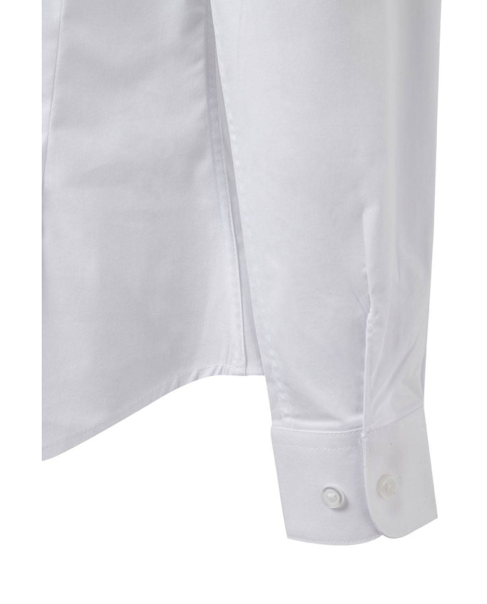 Camisa cuello tirilla stretch manga larga mujer VELILLA