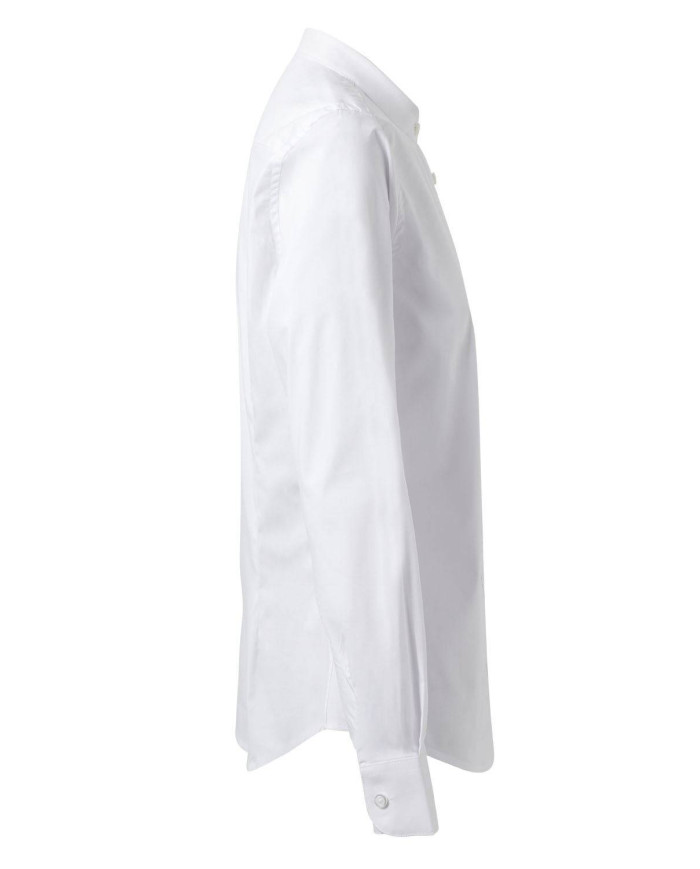 Camisa cuello tirilla stretch manga larga mujer VELILLA