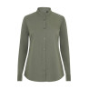 Camisa cuello tirilla stretch manga larga mujer VELILLA