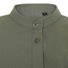Camisa cuello tirilla stretch manga larga mujer VELILLA