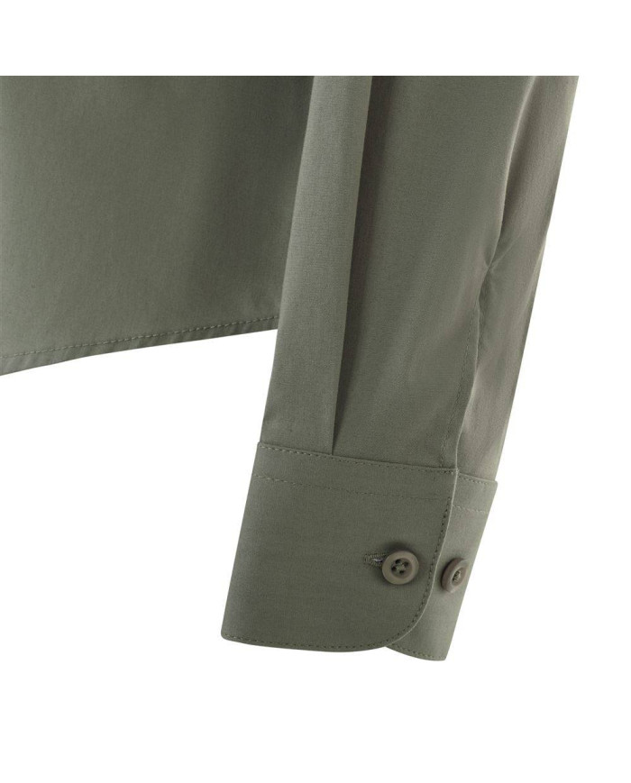 Camisa cuello tirilla stretch manga larga mujer VELILLA