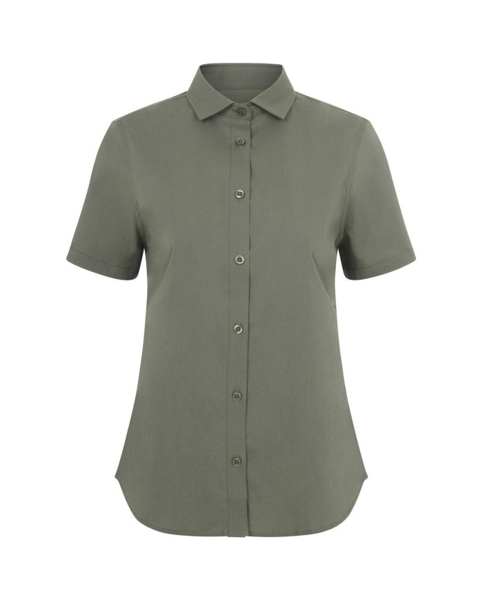 Camisa manga corta stretch mujer VELILLA