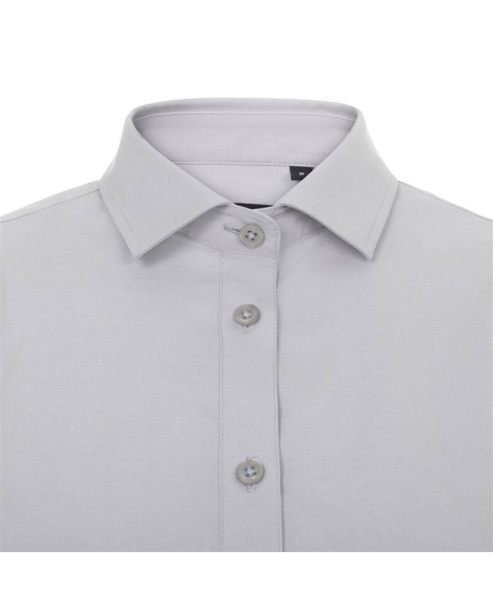 Camisa manga corta stretch mujer VELILLA