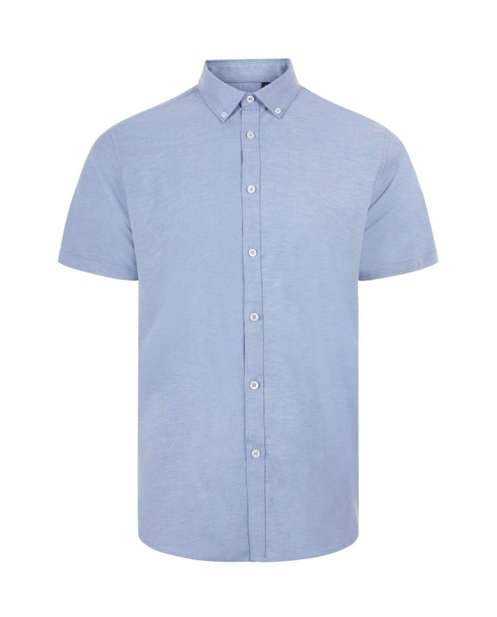Camisa oxford stretch manga corta hombre VELILLA