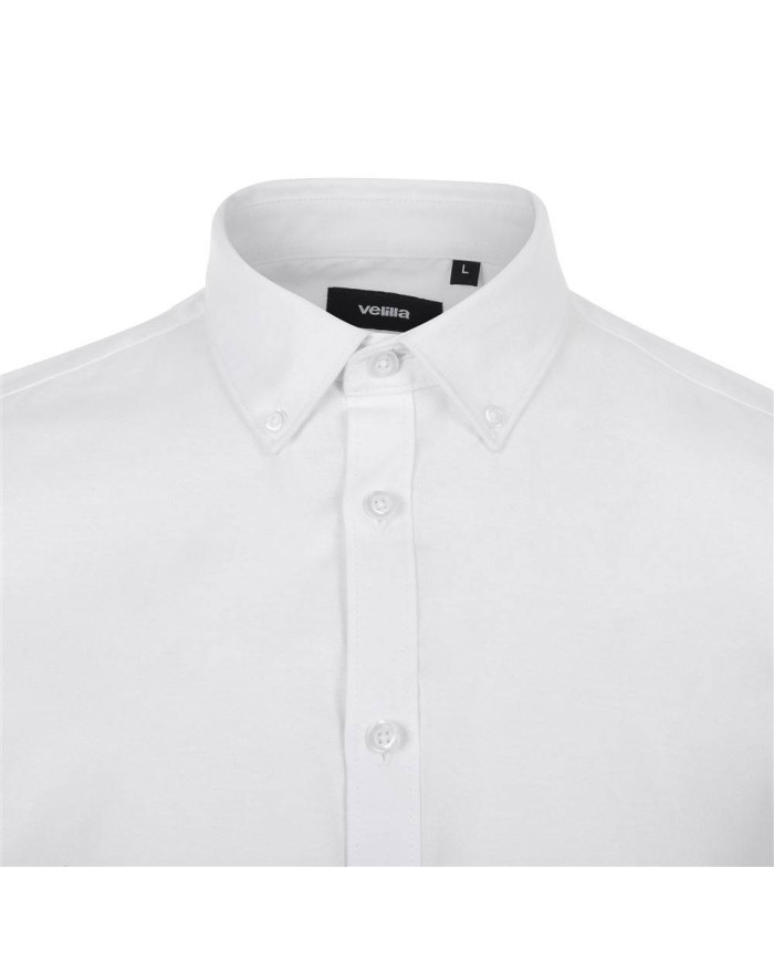 Camisa oxford stretch manga corta hombre VELILLA