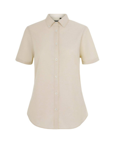 Camisa oxford stretch manga corta mujer VELILLA