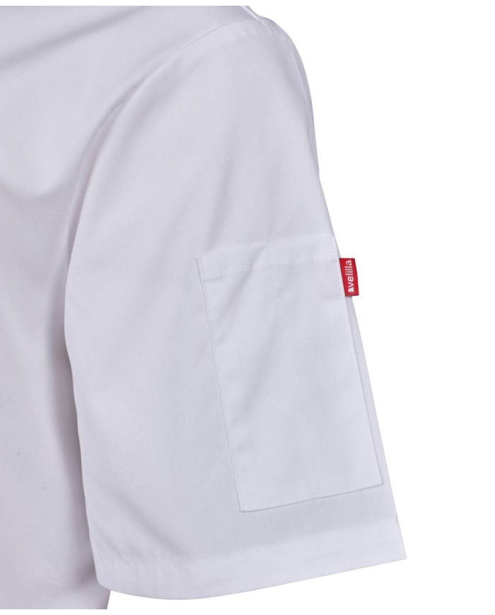 Chaqueta de cocina con automáticos manga corta VELILLA