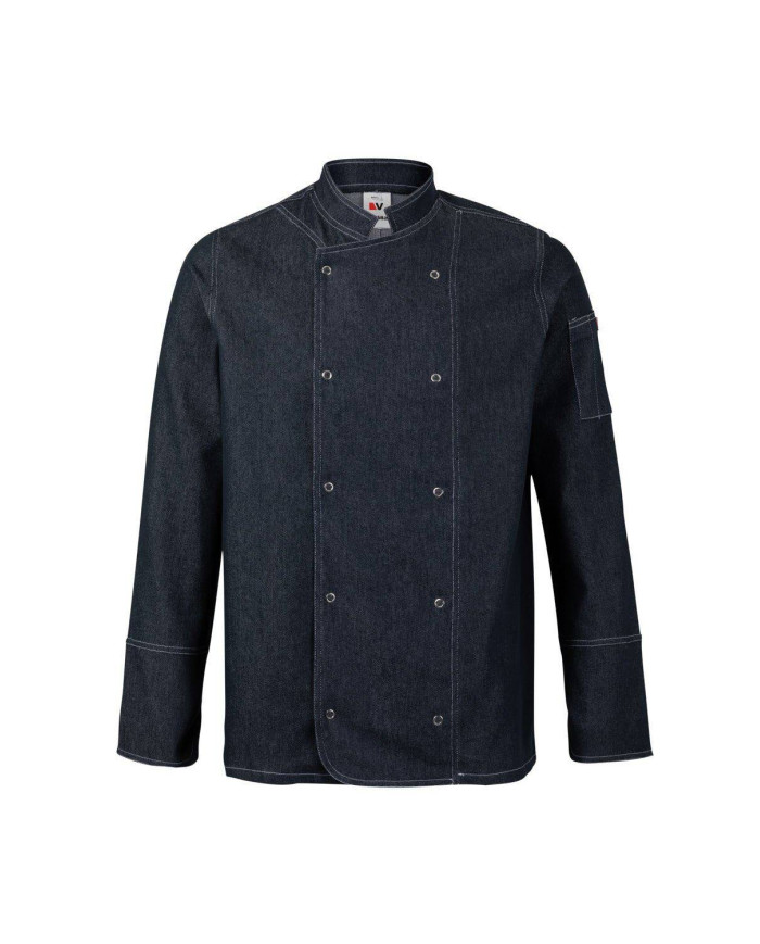 Chaqueta de cocina denim con automáticos VELILLA