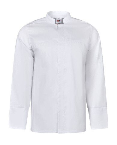 Chaqueta de cocina stretch con cierre central VELILLA