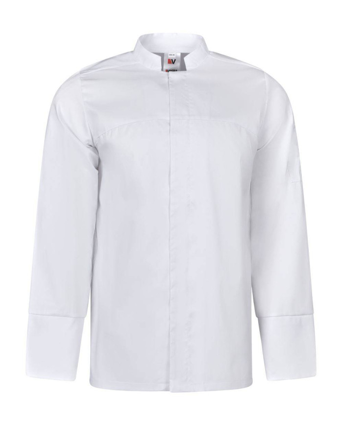 Chaqueta de cocina stretch con cierre central VELILLA