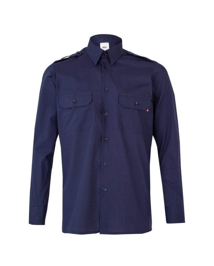Camisa con galoneras manga larga VELILLA