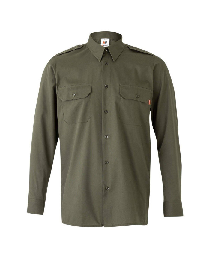 Camisa con galoneras manga larga VELILLA