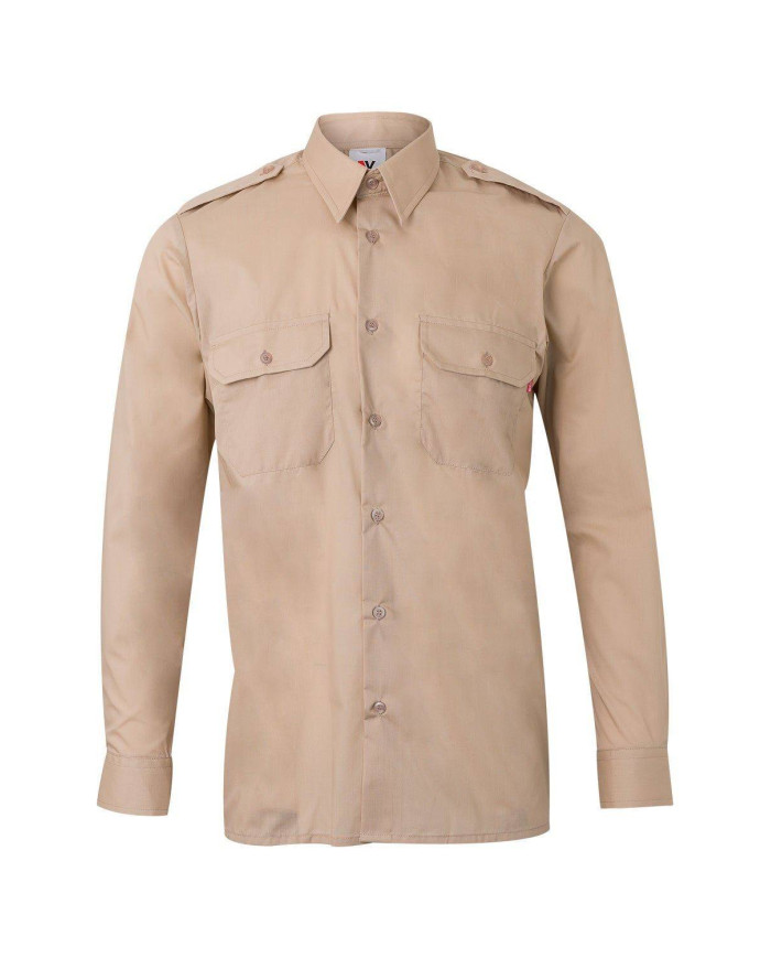 Camisa con galoneras manga larga VELILLA