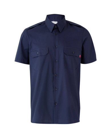 Camisa con galoneras manga corta VELILLA