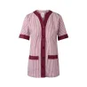 Chaqueta a rayas manga corta mujer VELILLA