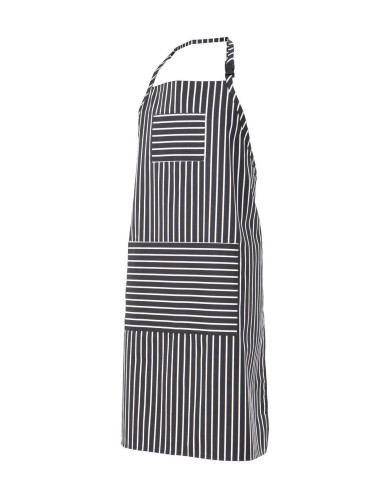 Delantal peto a rayas con bolsillo VELILLA