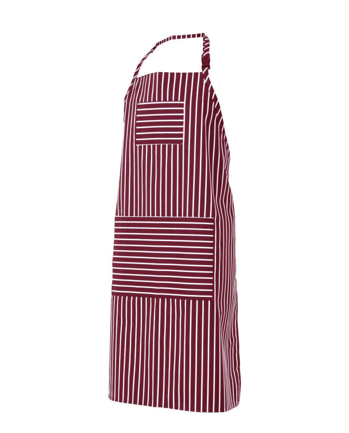 Delantal peto a rayas con bolsillo VELILLA