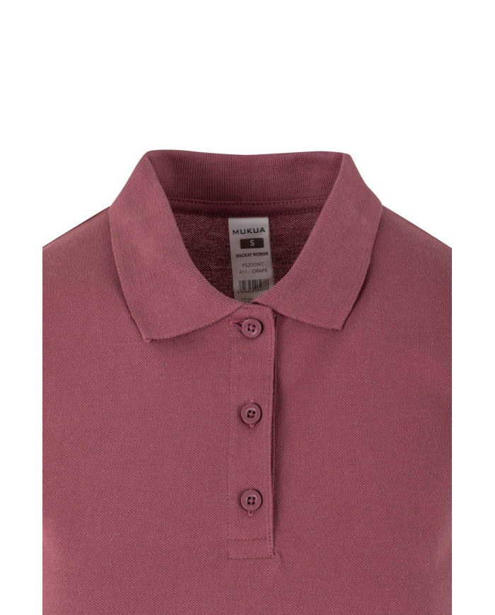 MACKAY WOMAN - POLO MANGA CORTA MUJER 210 MUKUA