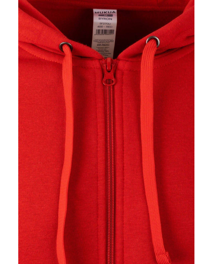 BYRON - SUDADERA CREMALLERA CAPUCHA 270 MUKUA
