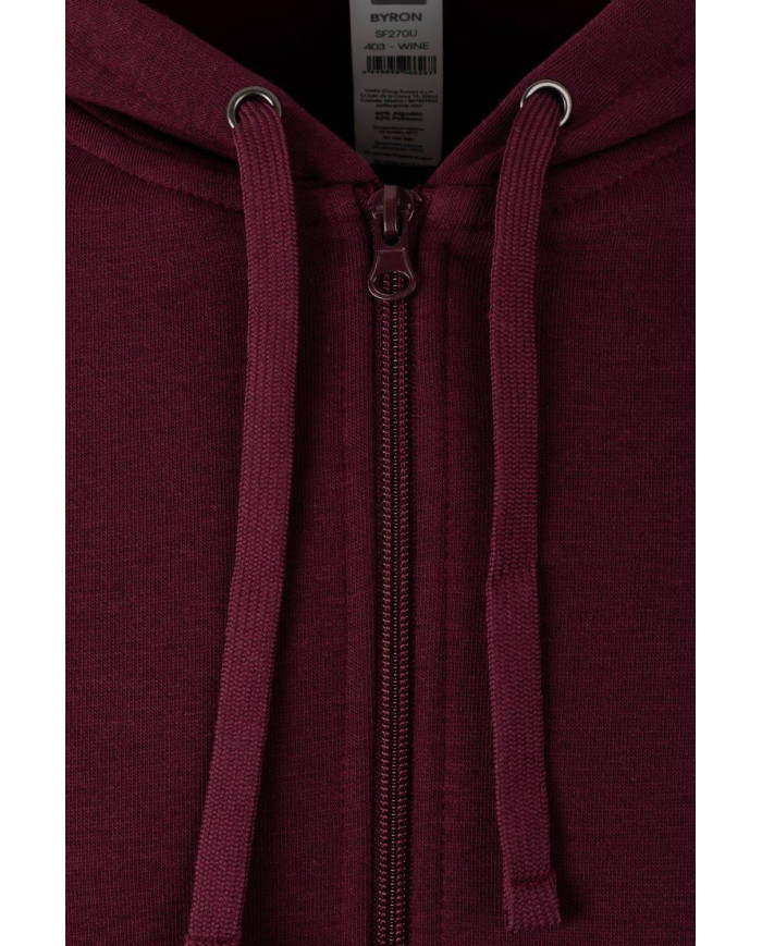 BYRON - SUDADERA CREMALLERA CAPUCHA 270 MUKUA