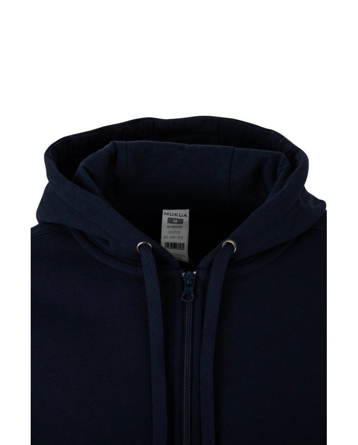 BYRON - SUDADERA CREMALLERA CAPUCHA 270 MUKUA
