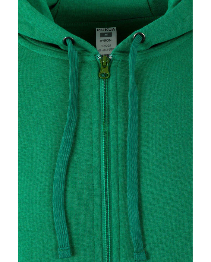 BYRON - SUDADERA CREMALLERA CAPUCHA 270 MUKUA
