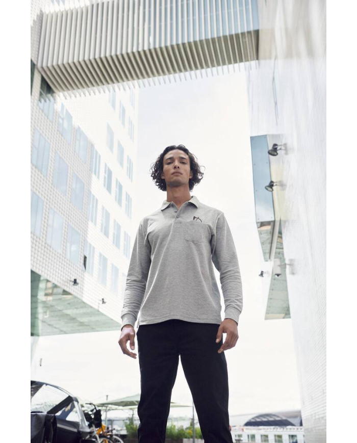Basic Polo Pocket L/S NEW WAVE