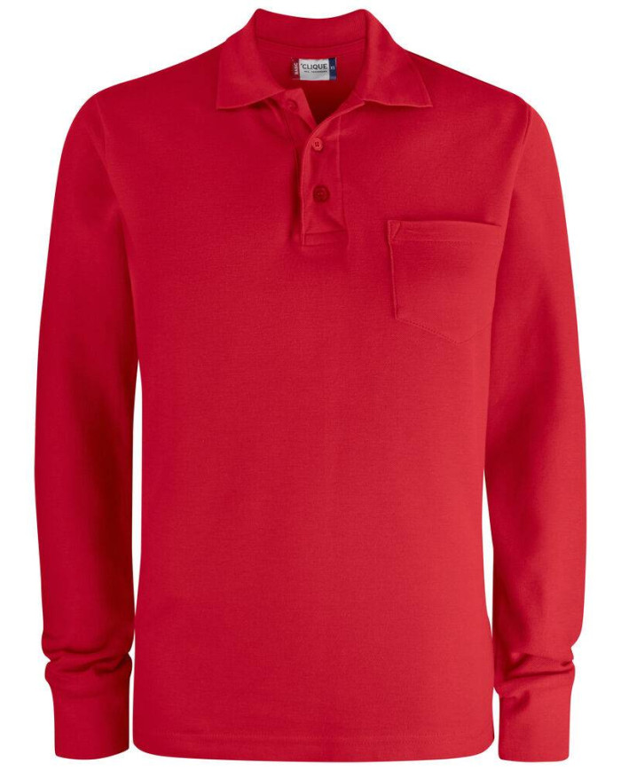 Basic Polo Pocket L/S NEW WAVE