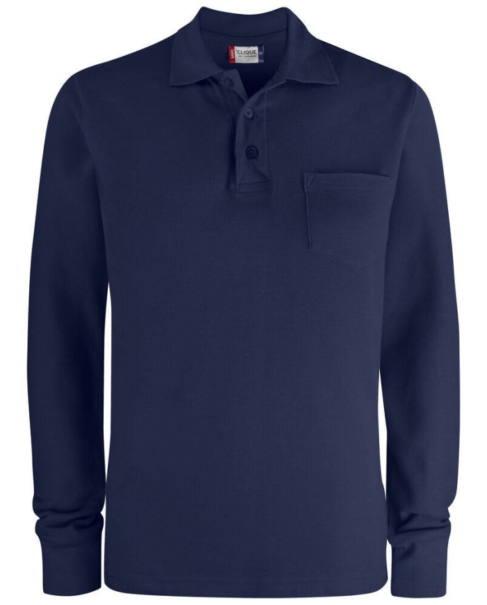Basic Polo Pocket L/S NEW WAVE
