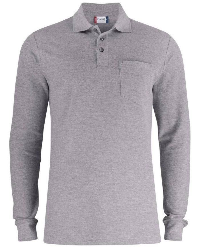 Basic Polo Pocket L/S NEW WAVE
