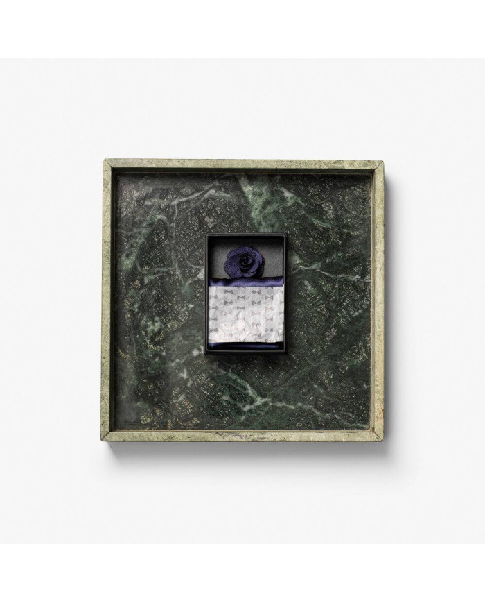 Giftbox Solid Hankie & Lapel Pin NEW WAVE