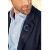 Giftbox Solid Hankie & Lapel Pin NEW WAVE