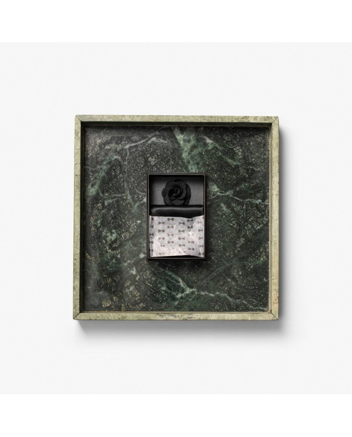 Giftbox Solid Hankie & Lapel Pin NEW WAVE