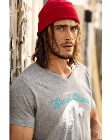 Camiseta Heavy V-neck NEW WAVE