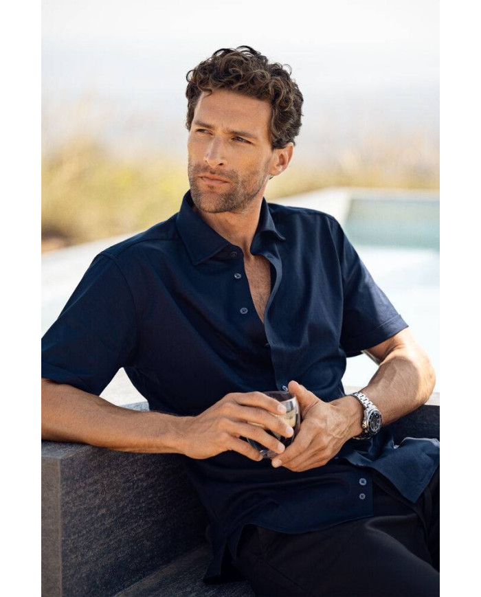 IB132 Interlock Knit S/S Slim NEW WAVE