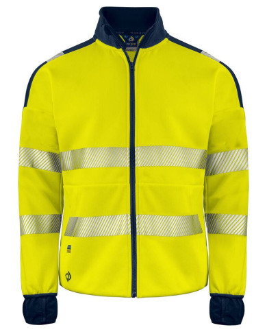 6109 SUDADERA FULL ZIP HV CLASE 3/2 NEW WAVE