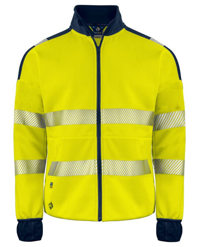 6109 SUDADERA FULL ZIP HV CLASE 3/2 NEW WAVE
